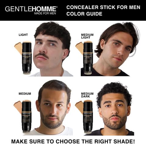 Men's Concealer Stick with Brush - Dark Circle Eraser | Medium Light Shade