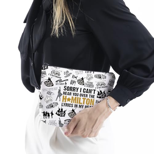 WCGXKO American Musical Makeup Bag Musical Theater Lover Gift for Musical Lovers (Hami Bag)