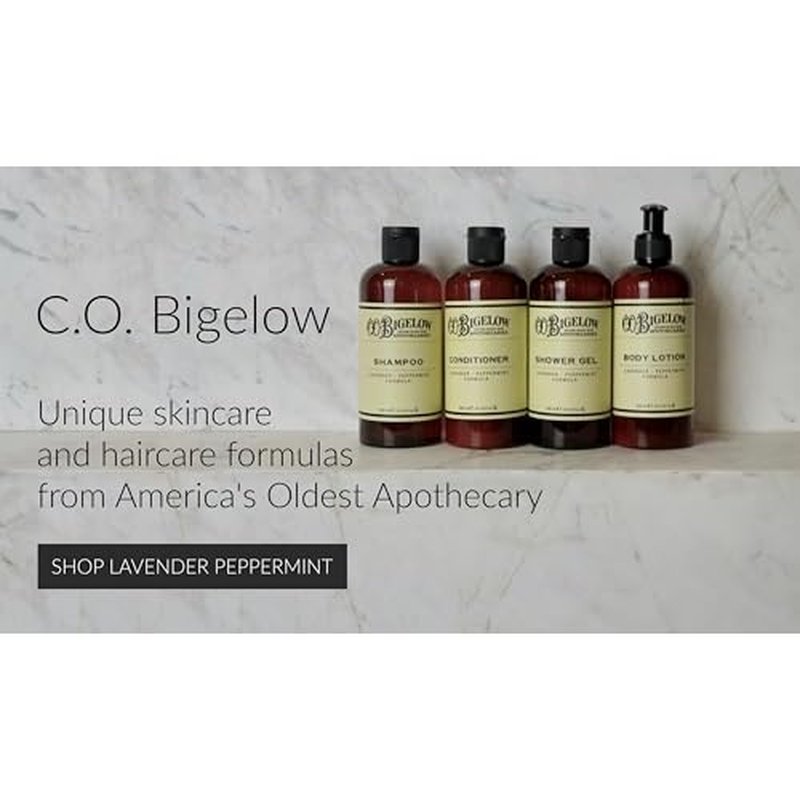 C.O. Bigelow Lavender Peppermint Body Lotion, Moisturizing Body Lotion with Aloe Vera, Shea Butter, Lavender & Peppermint Essential Oils, 10.4 Fl Oz