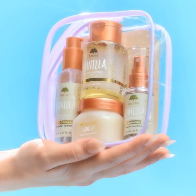Tree Hut Vanilla Mini Best Sellers Kit, Exfoliating & Hydrating Body Care Travel Set, Nourishing Skin Care Bundle for All Skin Types, Perfect Holiday Gift & Stocking Stuffer