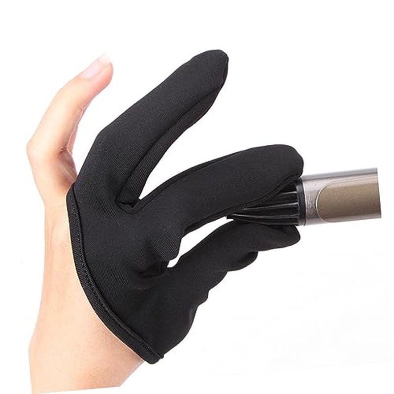 NOLITOY 2pcs Three Finger Heat Resistant Gloves for Hair Styling Curling and Straightening Finger Covers for Safe Hairdressing for Salon Use