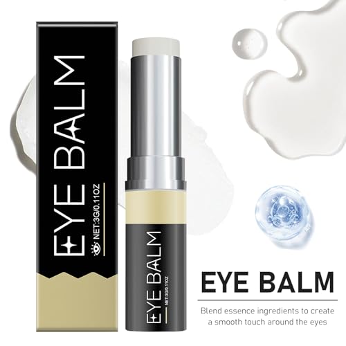 Under Eye Balm Stick for Under Eyes Bags,2025 New Turmeric Cream Erases Eyes Bags Within Minutes,Erase for Dark Circles Puffiness,Moisturizing Under Eye Balm for Travel Care Serum for Women(2PCS)