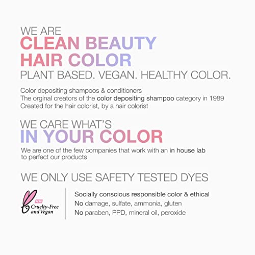 Celeb Luxury Intense Color Depositing Colorwash Shampoo + BondFix Rebuilder, Vegan Hair Dye, Sustainably Sourced Plant Based, Semi Permanent Hair Color, Viral and Gem Lites Duos