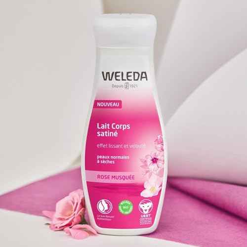 Weleda Pampering Wild Rose Body Lotion, Plant Rich Moisturizer with Wild Rose Oil, Jojoba Oil and Shea Butter, 6.8 Fl Oz (Pack of 2)