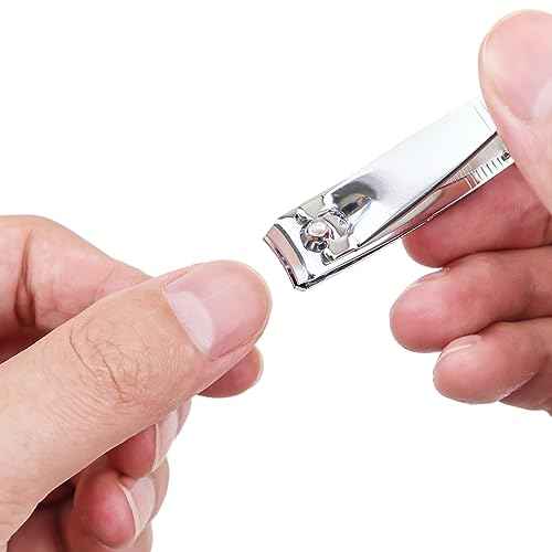 100 Pack Stainless Steel Nail Clippers Bulk, Bulk Nail Clippers with File for Homeless Individually Wrapped, for Homeless,Shelter, Air Bnb, Hotel (100 PCS)