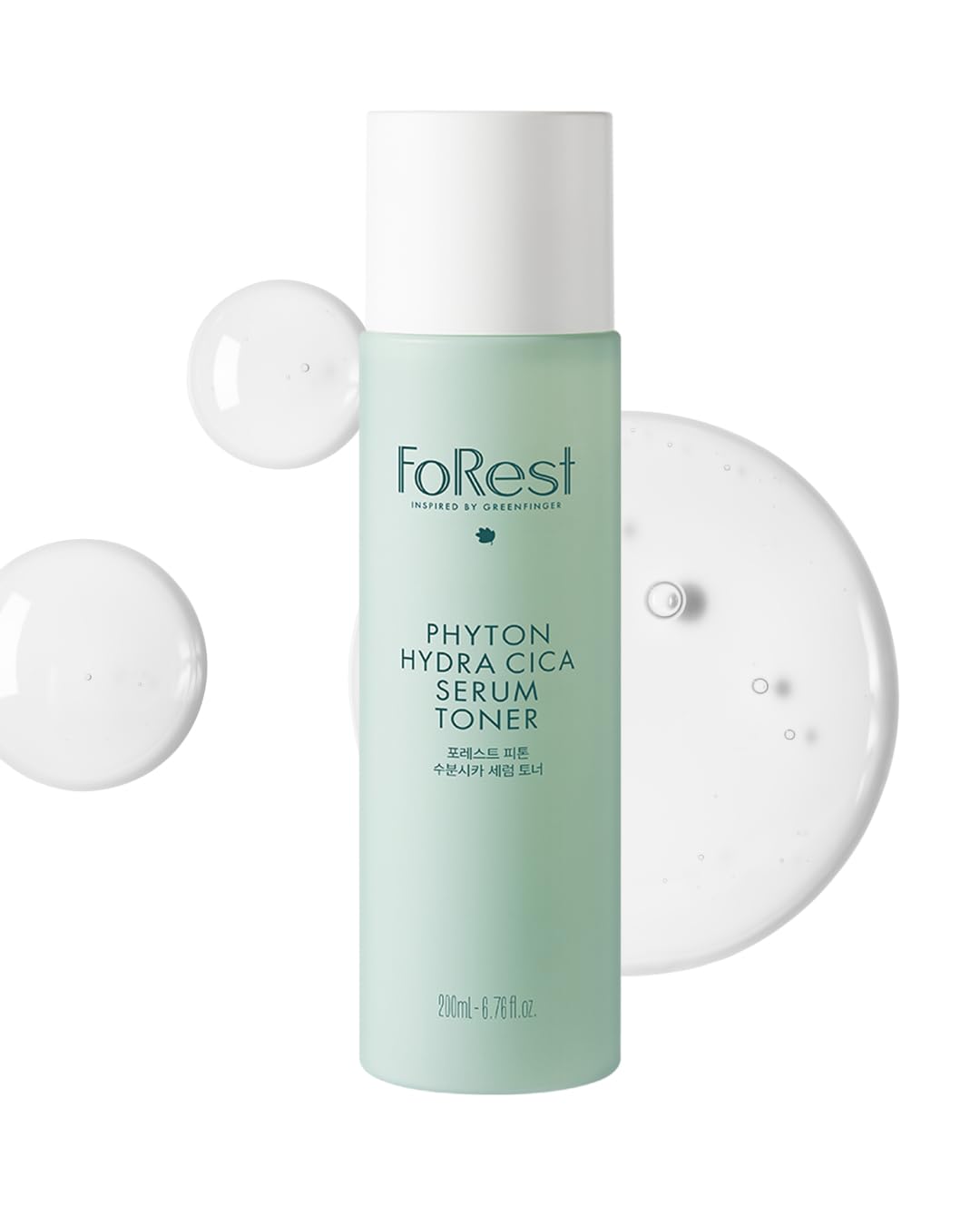 Forest Phyton Hydra CICA Serum Toner 6.76fl.oz, Moist Oil Double Layered, Long Lasting Hydration, Glowing Skin, Clean Beauty, Korean Skin Care