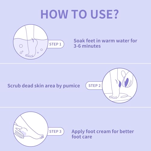 NOVAL Pumice Stone for Feet Scrubber Dead Skin Disposable Foot Pumice Foot Callus Remover Pedicure Tools Purple Pumice Sponge Nail Salon Home Use,40 PCS