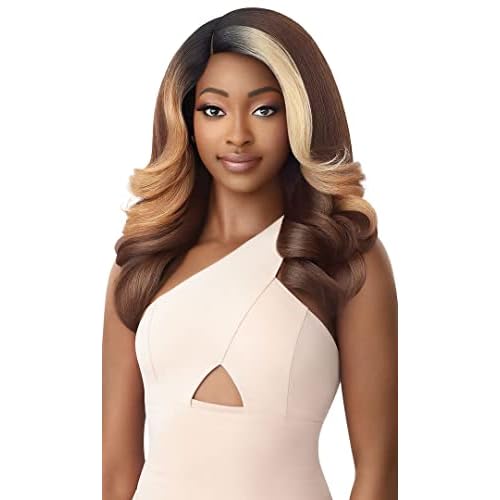 Outre Soft & Natural Synthetic Lace Front Wig - NEESHA 209 (1 Jet Black)