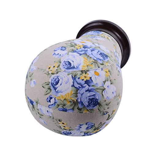 1 Piece Canvas Block Head Mannequin Head for Hair Extension Lace Wigs Making and Display Styling (Blue 22")