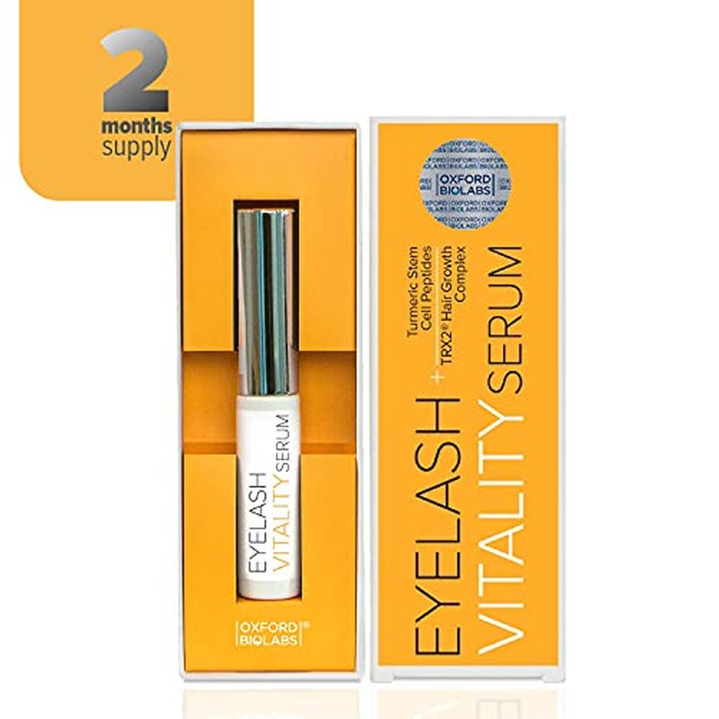 Eyelash Vitality Growth Serum - Lash Enhancing Growth Serum Complex - Irritation Free - Hypoallergenic Naturally-based Turmeric Growth, Achieve Longer Thicker & Healthier Lashes, 3.5 ml
