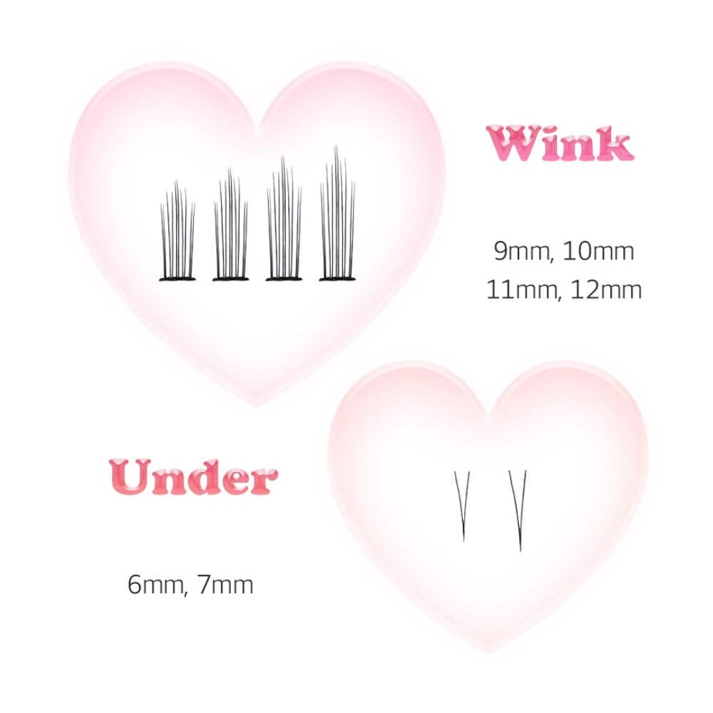 CORINGCO Toktok Hara Wink Fake Eyelashes (Mix set)