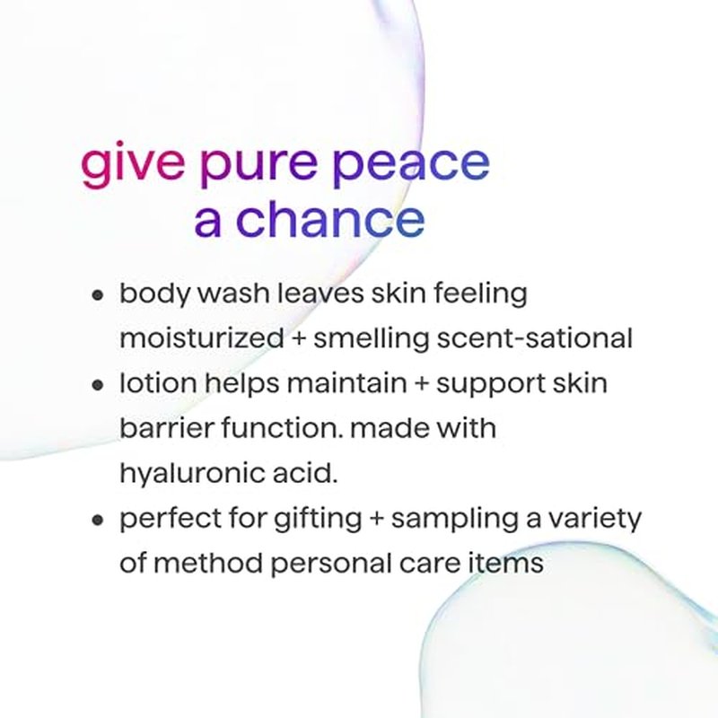 Method Body Wash (18oz) and Lotion (14oz) Gift Set, Pure Peace