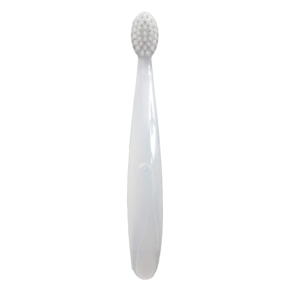 RADIUS Children's Toothbrush Pure Brush Ultra Soft BPA Free ADA Accepted Designed for Delicate Teeth for Kids 6 Months and Up - Clear - Pack of 1