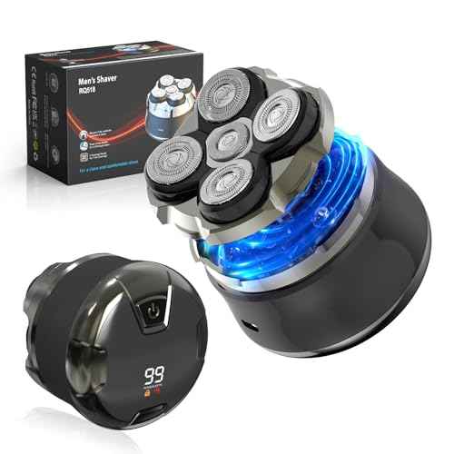 Head Shavers for Bald Men, 5D Magnetic Bald Head shavers Waterproof Mens Head Shaver for Wet/Dry Use, LED Display Electric Razor Type-C Charging, 360¡ÆClose Shave for Men