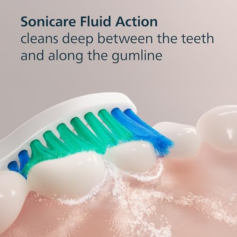Philips Sonicare C1 SimplyClean - Genuine Replacement Electric Toothbrush Heads, White, 6 Pack Up to 18 Month Supply, HX6016/77