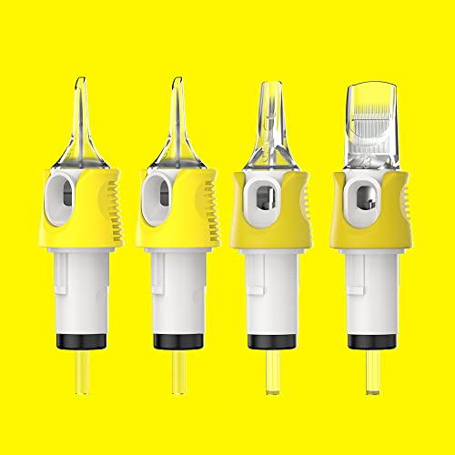 Hawink 9RL Tattoo Needles Cartridge #10 Bugpin 9 Round Liner X-Taper 16PCS with Membrane Professional Disposable Finger Ledge Cartridges EN05S-FG-16-1009RL