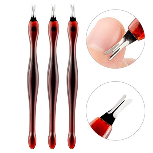 3Pcs Professional Cuticle Trimmer Cuticle Pusher Cuticle Knife Remover Dead Skin Practical Nail Art Tools