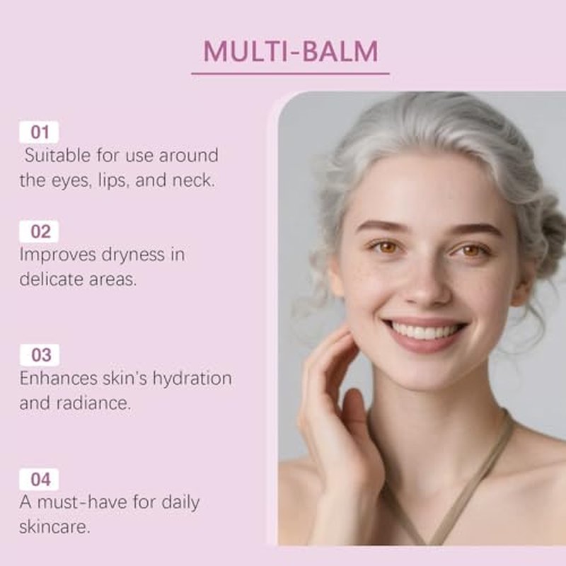 2Pcs Calcium Multi Balm Stick,Cemenrete Calcium Volume Multi Balm, Anti Wrinkle
