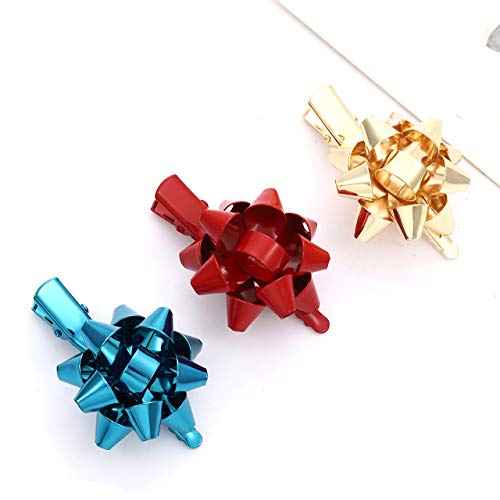 NVENF 6PCS Hair Clips for Women - Festive Holiday Hairpins & Bow Hair Clip Accessories for Christmas Outfits & Party Gifts (StyleA)