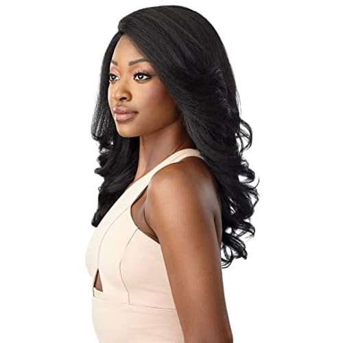Outre Soft & Natural Synthetic Lace Front Wig - NEESHA 209 (1 Jet Black)