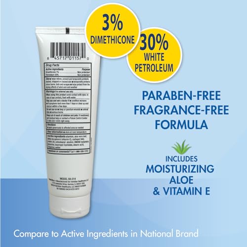 HealthWise Medicated Diabetic Foot Cream | Dimethicone + Petrolatum | Protects and Seals | Relieves Dry Heals | Paraben-Free | Odor-Free | 4.0 oz.
