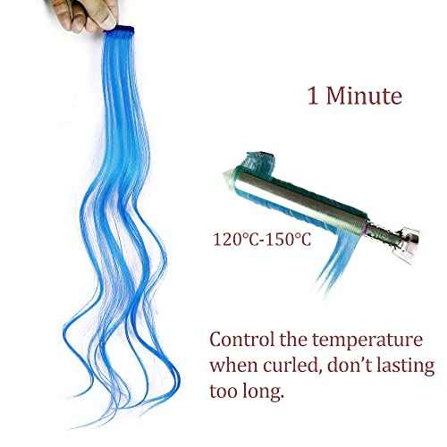 Colored Clip in Hair Extensions for Girls 25 pcs Straight Fashion Hairpieces for Party Highlights (5 warm colors,Red,Rose red,Peach red,Light Pink,White)