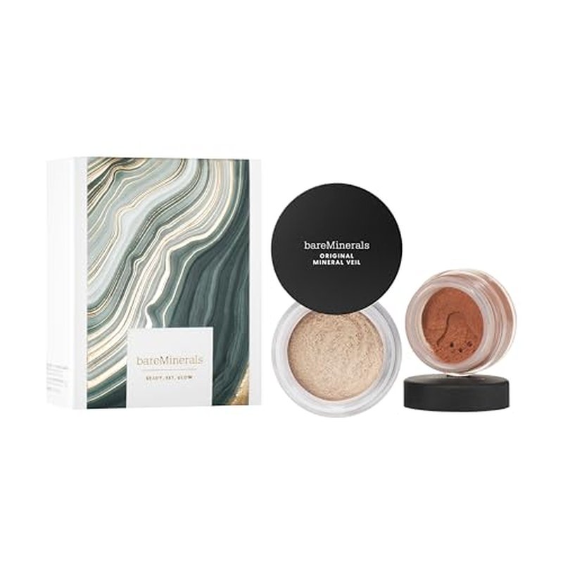 bareMinerals All-Over Face Bronzer, Talc-Free Loose Powder, Blendable for a Natural-Looking Glow, Cruelty-Free, Vegan