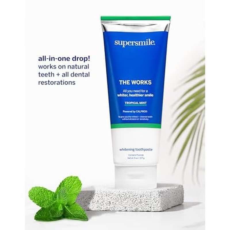 Supersmile The Works ? Professional Whitening Toothpaste and Accelerator Duo ? Whitens Up to 6 Shades