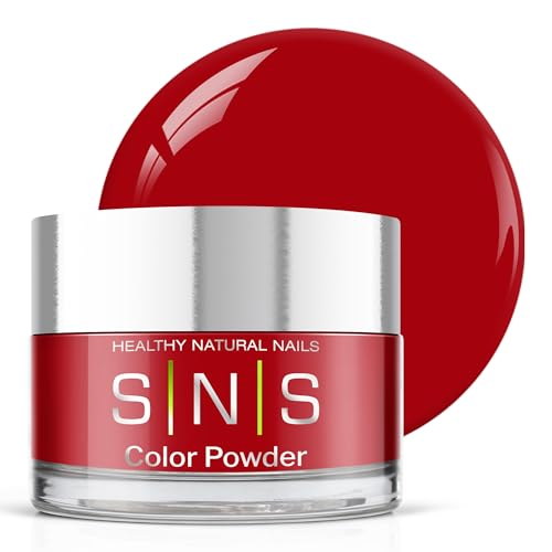 SNS Nail Dip Powder Colors, Gelous Color Dipping Powder - Jet Set Red (Red Cream) - Long-Lasting Dip Nail Colors for Healthier Nail Beds - Low-Odor Nail Color for Professionals & At-Home DIY - 0.5 oz