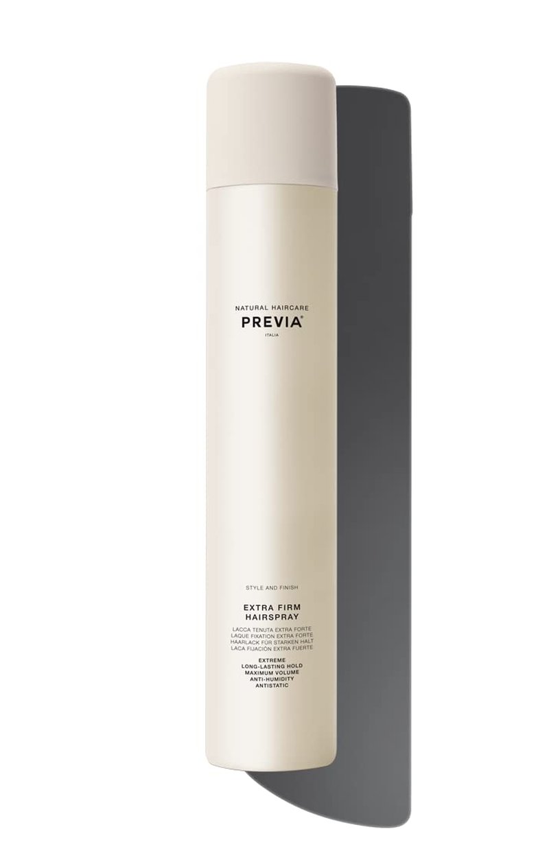 PREVIA Extra Firm Hold Hairspray Anti-Humidity Long-Lasting Scented Hairspray for All Hair Types Paraben-Free Maximum Hold Shine Anti-Static Effect 13.53 oz