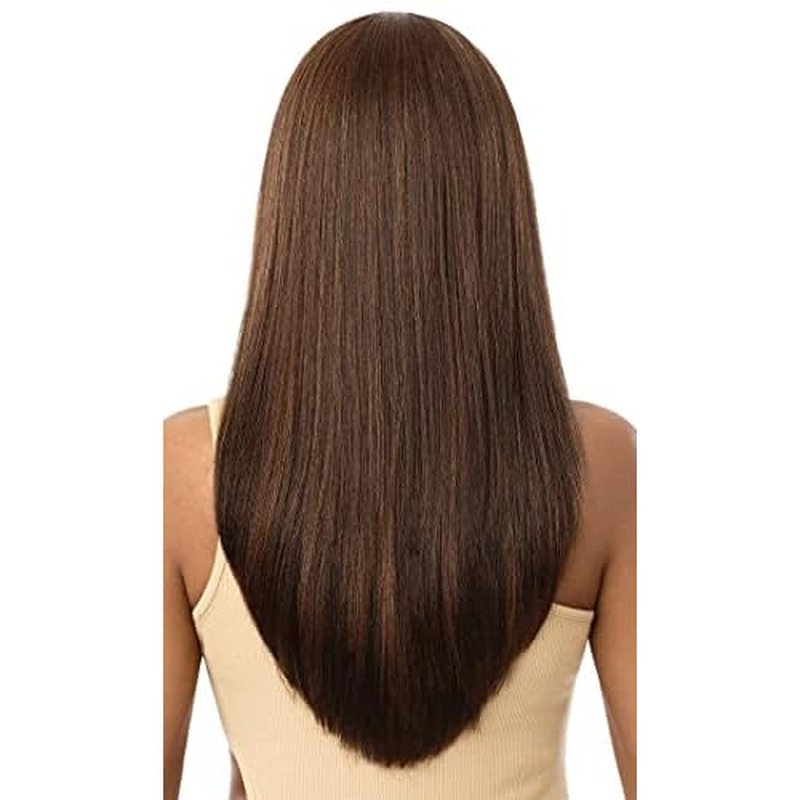 Outre 100% Human Hair Blend 13X6 Hand-Tied 360 Lace Frontal Wig - MARISA (Color:DRFF2/VANICHO)