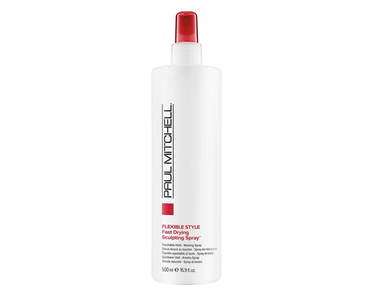 Paul Mitchell Fast Drying Sculpting Hairspray, Flexible Hold, Buildable Body + Shine, For All Hair Types, 16.9 fl. oz