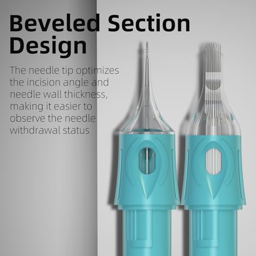 Tattoo Cartridges Needles-20 Pcs Bugpin Disposable Tattoo Needle Cartridges for Rotary Tattoo Machine Pen Gun 1215CM