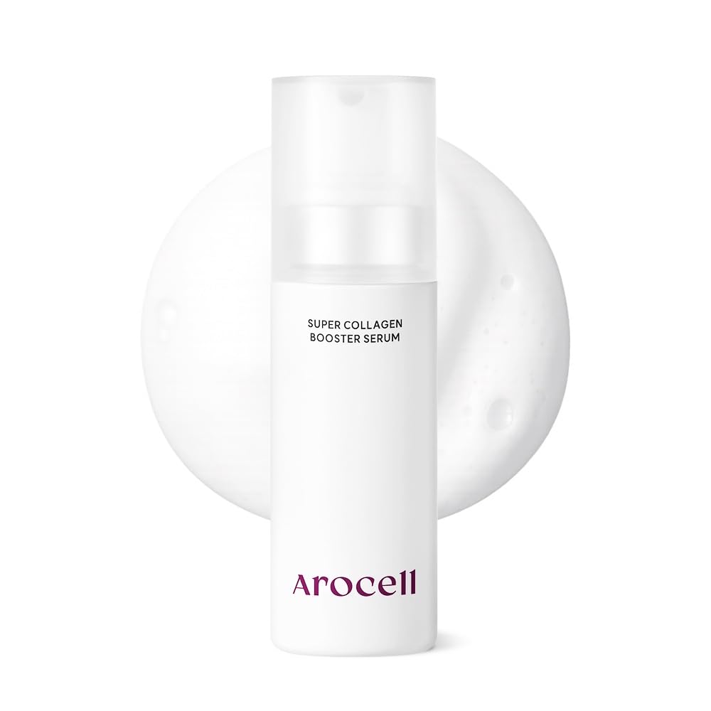 AROCELL Super Collagen Booster Bubble Serum 70ml / 2.36 fl oz – Korean Face Serum Anti Aging Collagen Peptide, Firming Hydrating Wrinkle Care, Elasticity Boosting, Pore Minimizing Effect