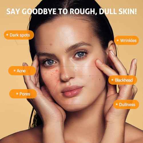 Turmeric Vitamin C Face Scrub-Turmeric Microdermabrasion Exfoliating Facial Scrub Vitamin C Face Exfoliator