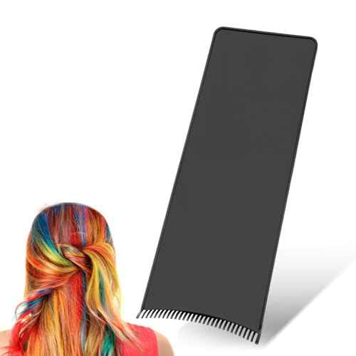 Highlighting Board, Balayage Board Hair Coloring Paddle Balayage Highlighting Boards with Teeth, Hair Dye Tools Highlighting-Paddle for Barber Salon Hairstylist Hair-Dying Tools (Black)