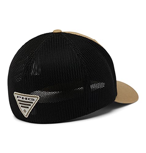 Columbia Unisex PHG Game Flag Mesh Ball Cap, Sahara/Black, S/M