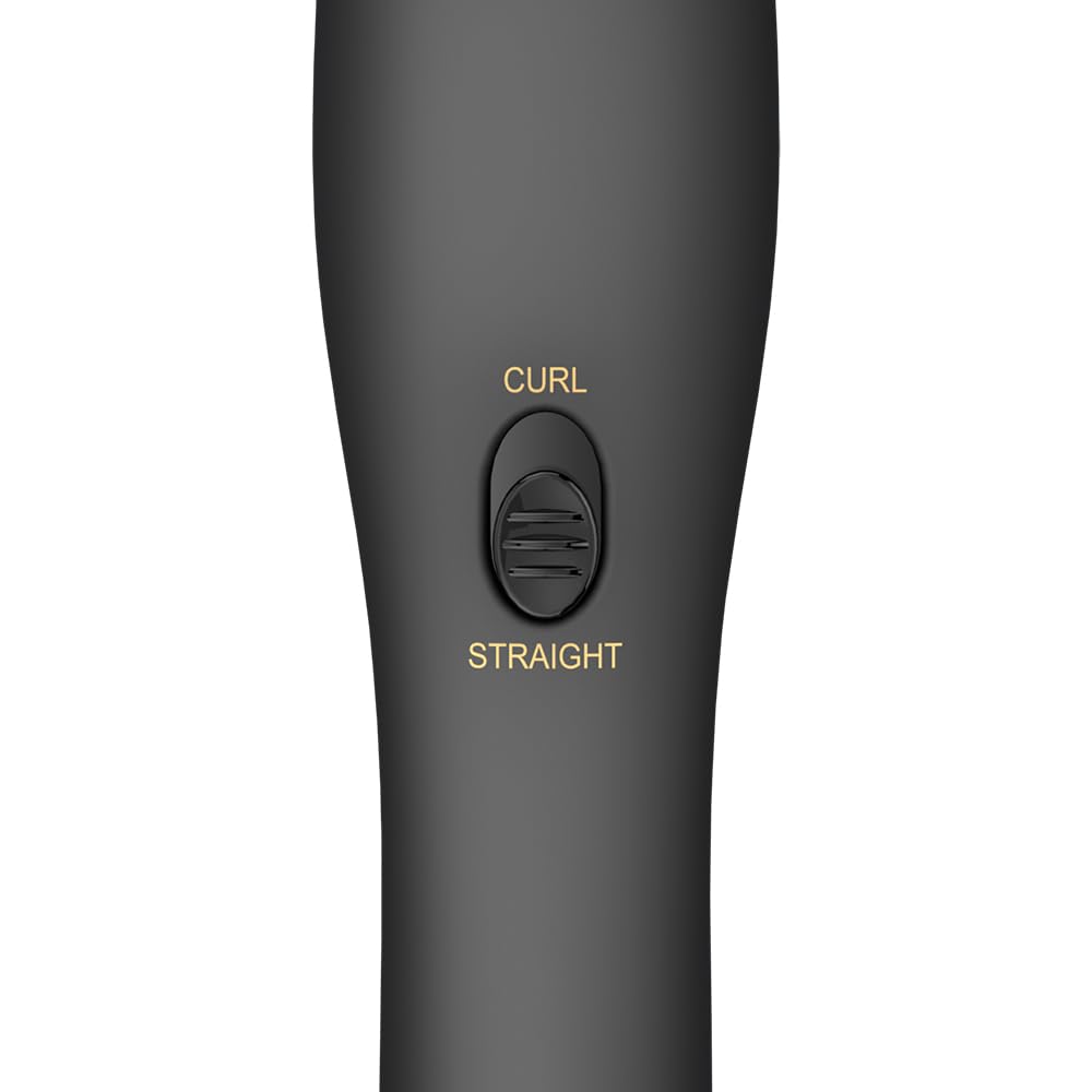 Berta 2 in 1 Hair Iron Professional Hair Straightener& Curler Iron, Ceramic 1.25 Inch Curling Iron, 275-425℉ Adjustable Temperature, Dual Voltage