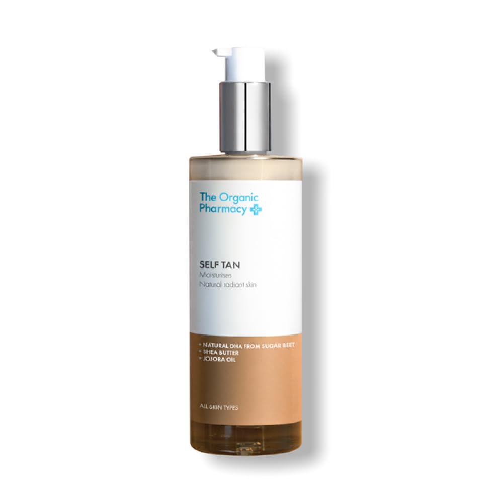 The Organic Pharmacy Self Tan Lotion, Plant-Based DHA, Moisturizing with Shea Butter and Jojoba Oil, 100ml