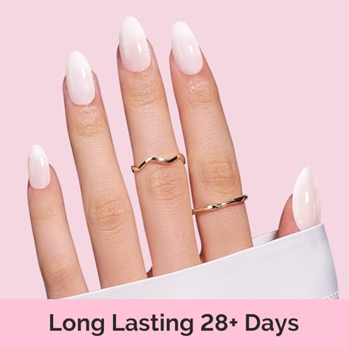 MelodySusie Jelly Gel Nail Polish Set,6 Transparent Colors,Milky or Jelly Texture,Classic Basic Colors Soak Off UV LED Light Cure or Salon Manicure and Nail Art DIY at Home