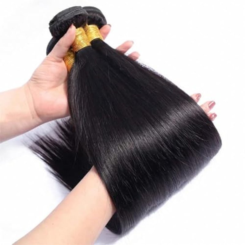 12A Straight Bundles Human Hair 22 24 26 Inch 3 Bundles Human Hair Straight Human Hair Bundles 100% Unprocessed Brazilian Virgin Human Hair Extension
