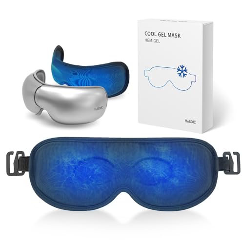 HuBDIC Hubicare Eye Cool Gel Mask for Eye Massager, Cooling Eye Mask with Detachable Strap ?Reusable Gel Eye Pad for Puffiness, Dry Eyes, Migraines & Relaxation Cold Compress