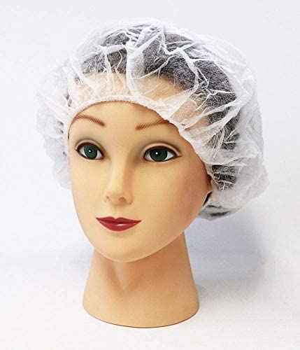 Disposable Hair Net Non-Woven Head Bouffant, Kitchen Hygiene Hair Protective Cap, Shower Hair Cap, Make up Hair Cover, Cleaning Disinfecting Hair Mask, Non Medical Hair Cap (400 net)