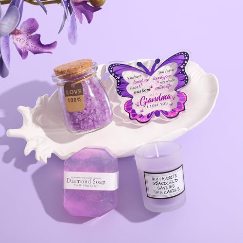 Grandma Christmas Mothers Day Birthday Gifts 10Pcs Set, Premium Natural Skincare Set - Moisturizing & Nourishing Body Care Kit, Ideal Gifts for Grandma Mother¡®s Day(Grandma)