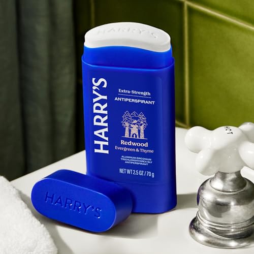 Harry's Extra-Strength Antiperspirant Deodorant, Sweat & Odor Control Antiperspirant for Men, Redwood, 2.5 oz Pack of 3