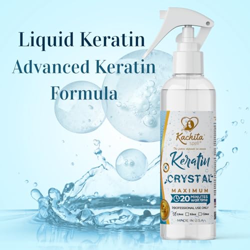 NEW Keratin Crystal Maximum Kachita Spell 20 min Express HairTreatment long Lasting Blowout Professional Results Straightening and Smoothing Queratina Keratina 16 floz