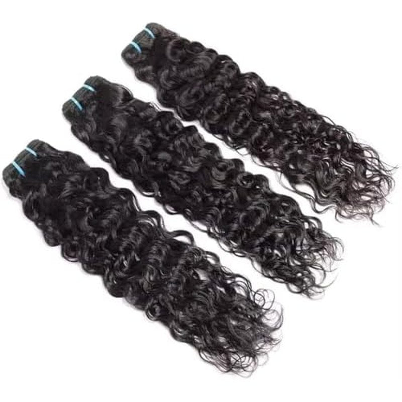 Human Hair Bundles Water Wave Bundles 12A Brazilian Weave Human Hair Bunldes Wet And Wavy Bundles Human Hair 100% Unprocessed Virgin 3 Bundls Human Hair 16 18 20