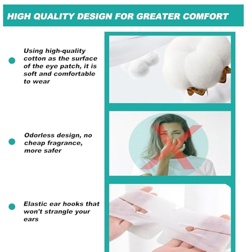 50 Packs Steam Eye Mask for Dry Eyes, Self Heated Sleep Eye Mask Disposable Warm Compress for Eyes, Relieves Dry Eye Eye Strain, Dark Circles, Puffiness,Microgroove (Natural Unscented)