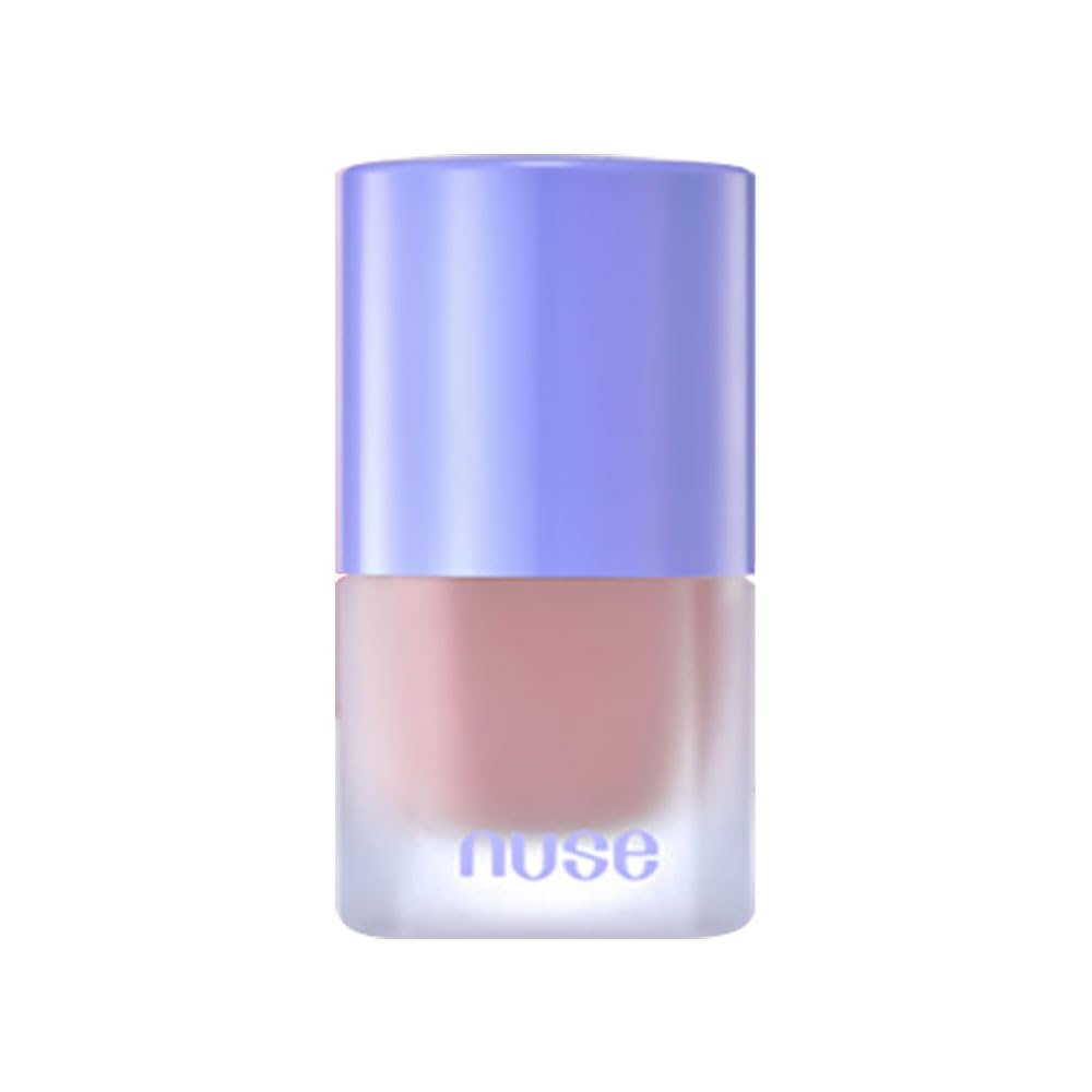 nuse Liquid Care Cheek - Liquid Blush for Cheeks | Soft Color, Glowy Finish, Buildable & Watercolor Effect Blush for Natural Look | Vegan Makeup (07 Plum Pot, 0.54 Fl Oz)