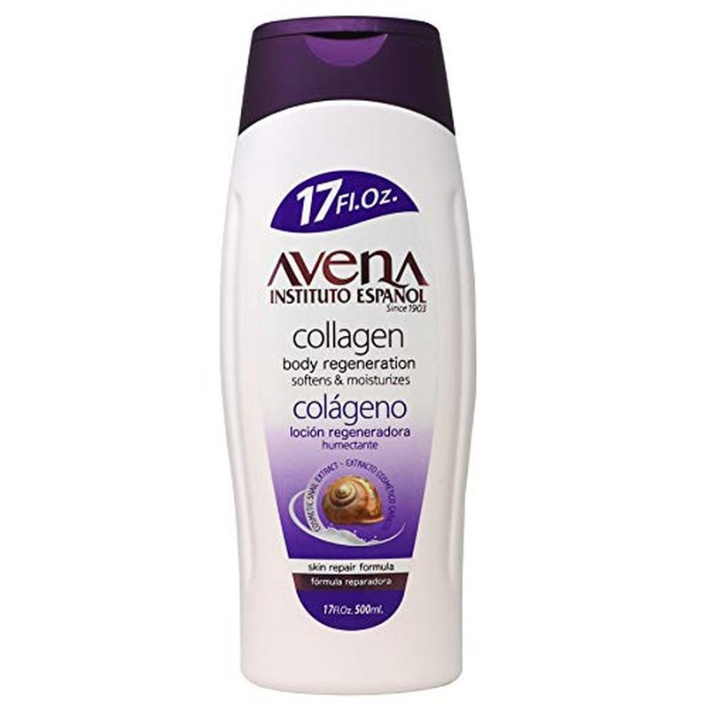 Avena Instituto Espanol Collagen Body Regeneration, Softens & Moisturizes, Skin Repair Formula, 2-pack Of 17 FL Oz each, 2 Bottles.